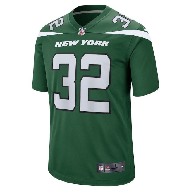 Michael Carter 32 New York Jets Men Game Jersey - Gotham Green - Image 2