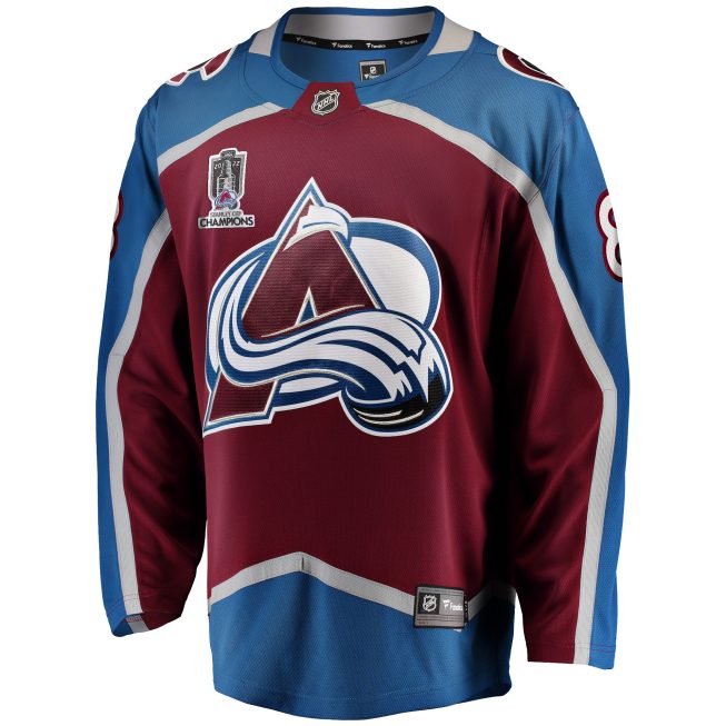 Cale Makar Colorado Avalanche Fanatics 2022 Stanley Cup Champions Breakaway Patch Player Jersey - Burgundy - Image 2