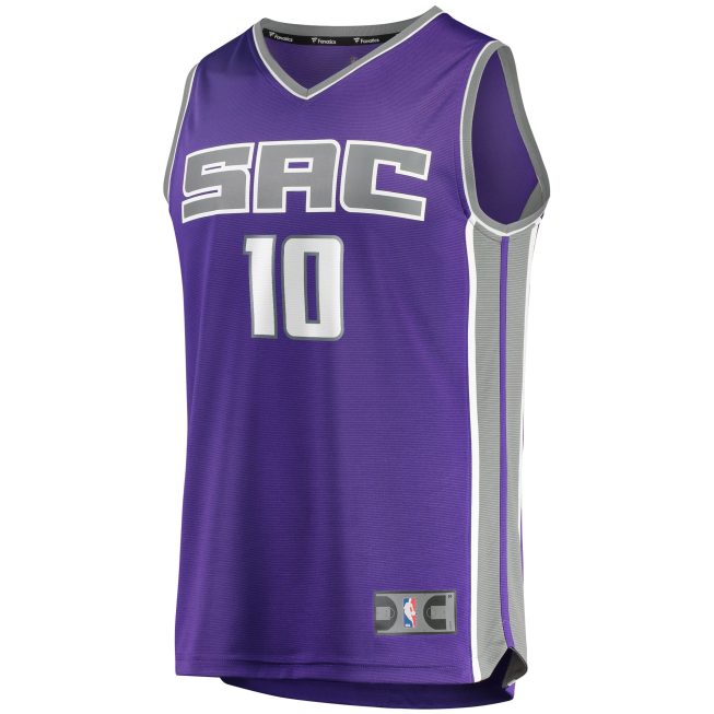 Domantas Sabonis Sacramento Kings Fanatics Fast Break Replica Jersey - Icon Edition - Purple - Image 2
