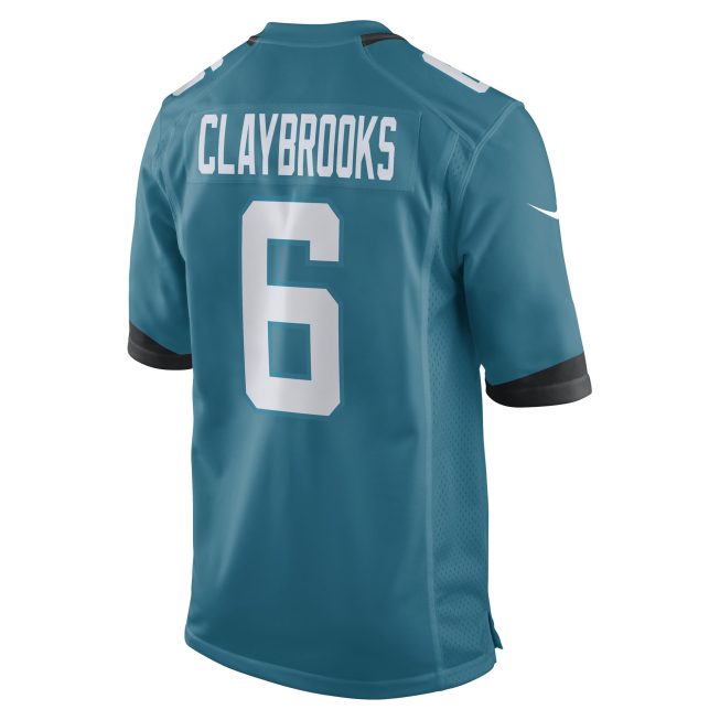 Chris Claybrooks Jacksonville Jaguars Game Player Jersey - Teal - Image 3