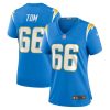 Cameron Tom 66 Los Angeles Chargers Women Game Jersey - Powder Blue