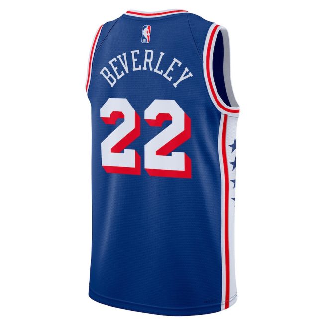 Patrick Beverley 22 Philadelphia 76ers 2023/24 Swingman Jersey - Icon Edition - Royal - Image 3