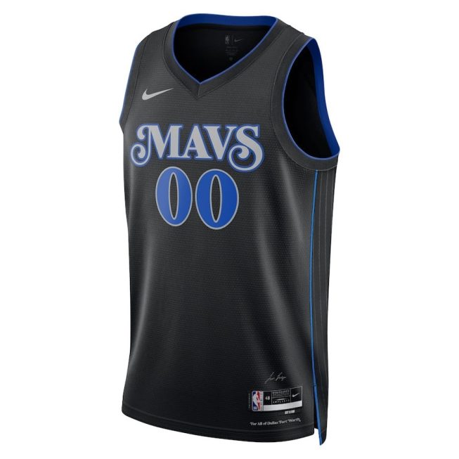 Dallas Mavericks 2023/24 Swingman Jersey Customized - City Edition - Black - Image 2