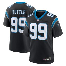 Shy Tuttle Carolina Panthers Game Player Jersey - Black