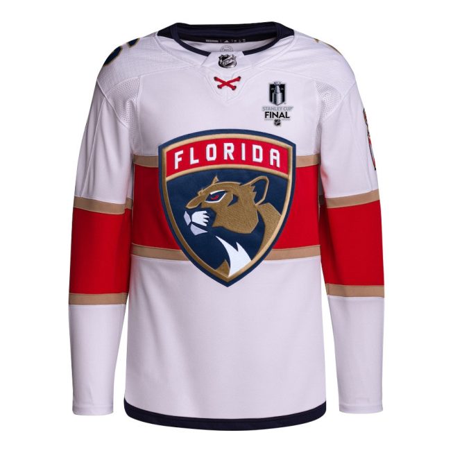 Aleksander Barkov 16 Florida Panthers 2024 STANLEY CUP Final Away Breakaway Jersey - Men, White - Image 2