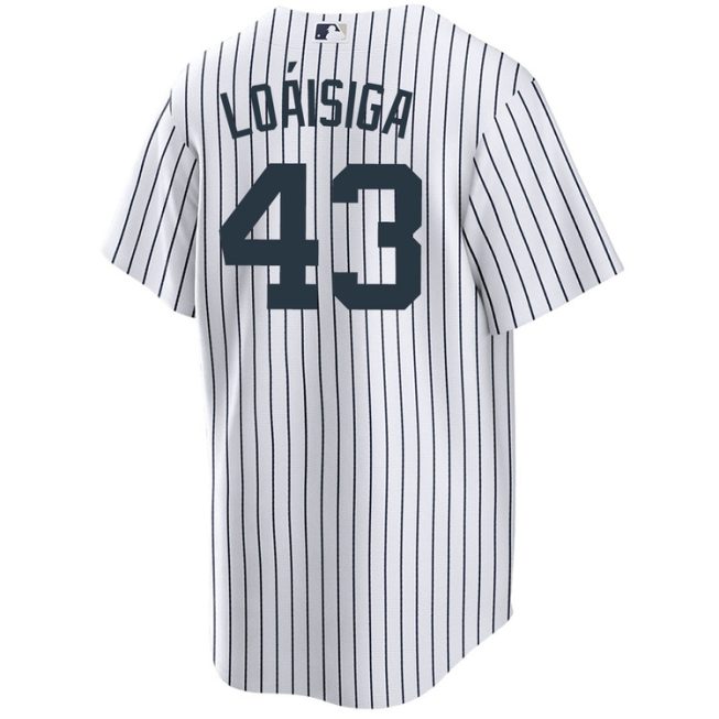 Jonathan Loaisiga New York Yankees Home World Series Jersey - Image 2