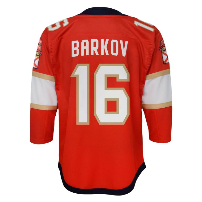 Aleksander Barkov Florida Panthers Youth Home Captain Replica Player Jersey - Red - Image 3
