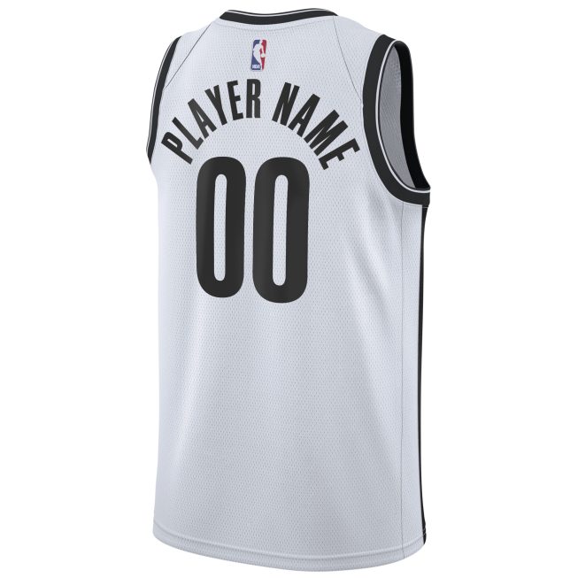 Brooklyn Nets 2020/21 Swingman Custom Jersey - Association Edition - White - Image 3