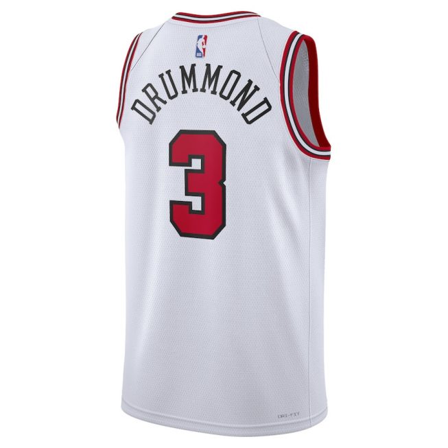 Andre Drummond 3 Chicago Bulls Unisex Swingman Jersey - Association Edition - White - Image 3