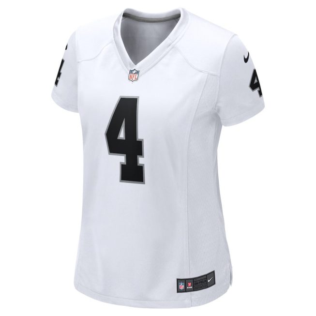 Aidan O'Connell 4 Las Vegas Raiders Women Game Jersey - White - Image 2
