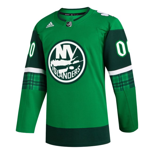 New York Islanders St. Patrick's Day Authentic Custom Jersey - Kelly Green - Image 2