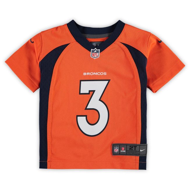 Russell Wilson Denver Broncos Toddler Game Jersey - Orange - Image 2