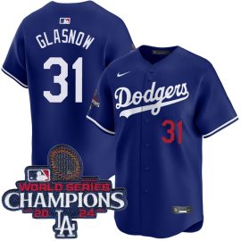 Tyler Glasnow Los Angeles Dodgers Alternate Royal Limited World Series Champions Jersey