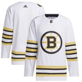 Boston Bruins 100th Anniversary Primegreen Authentic Jersey - White