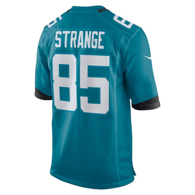 Brenton Strange 85 Jacksonville Jaguars Men Team Game Jersey - Teal - Image 3