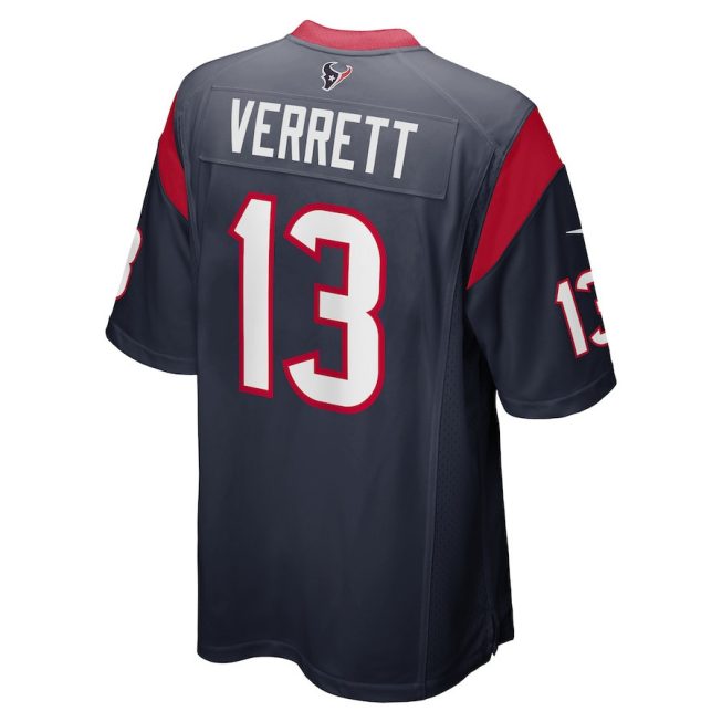 Jason Verrett 13 Houston Texans Game Men Jersey - Navy - Image 3
