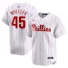 Zack Wheeler 45 Philadelphia Phillies Home Limited Player Men Jersey - White