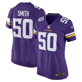TJ Smith Minnesota Vikings Women's Home Game Player Jersey - Purple