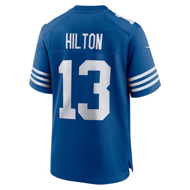 T.Y. Hilton 13 Indianapolis Colts Men Alternate Team Game Jersey - Royal - Image 3