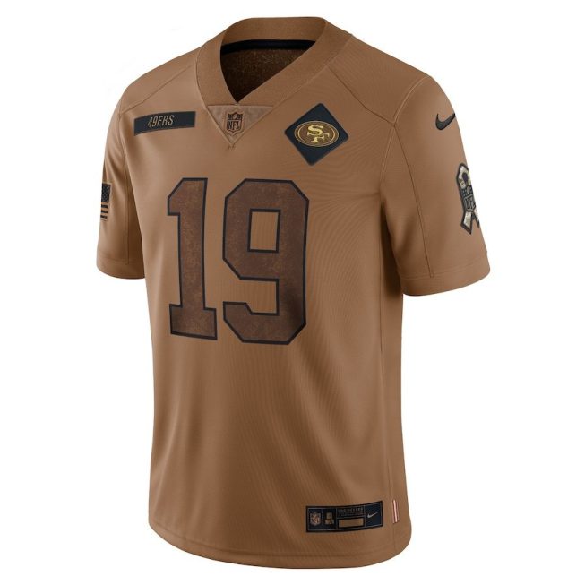 Deebo Samuel 19 San Francisco 49ers 2023 Salute To Service Limited Jersey - Brown - Image 2