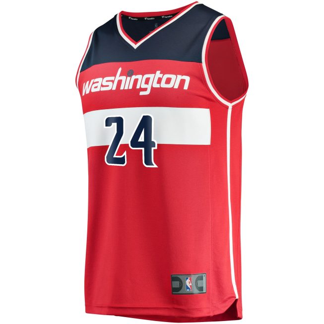Corey Kispert Washington Wizards Fanatics Fast Break Replica Jersey - Icon Edition - Red - Image 2