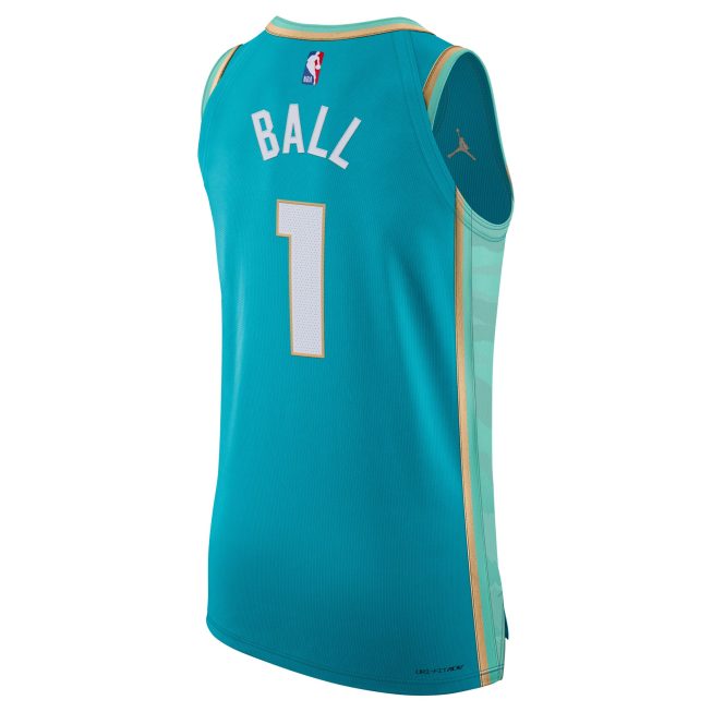 Jordan Brand LaMelo Ball Charlotte Hornets Authentic Jersey - City Edition - Teal - Image 3