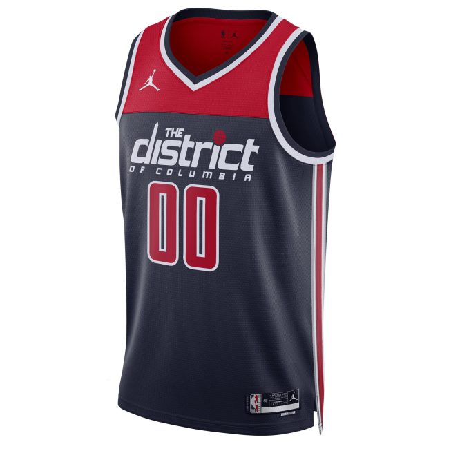Washington Wizards Jordan Brand Unisex 2022/23 Swingman Custom Jersey - Statement Edition - Navy - Image 2
