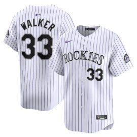 Larry Walker 33 Colorado Rockies Home Limited Player Men Jersey - White