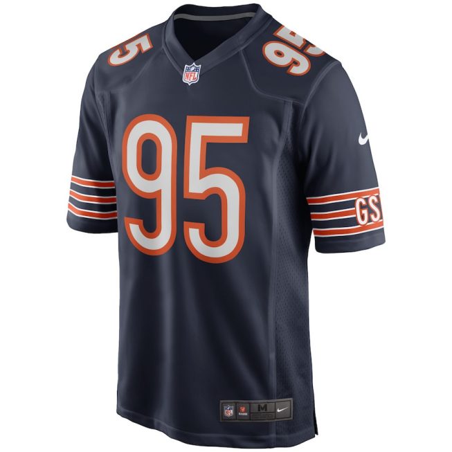 Richard Dent 95 Chicago Bears Men Game Retired Jersey - Navy - Image 2