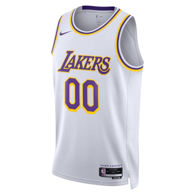 Los Angeles Lakers Unisex Swingman Custom Jersey White - Association Edition - Image 2