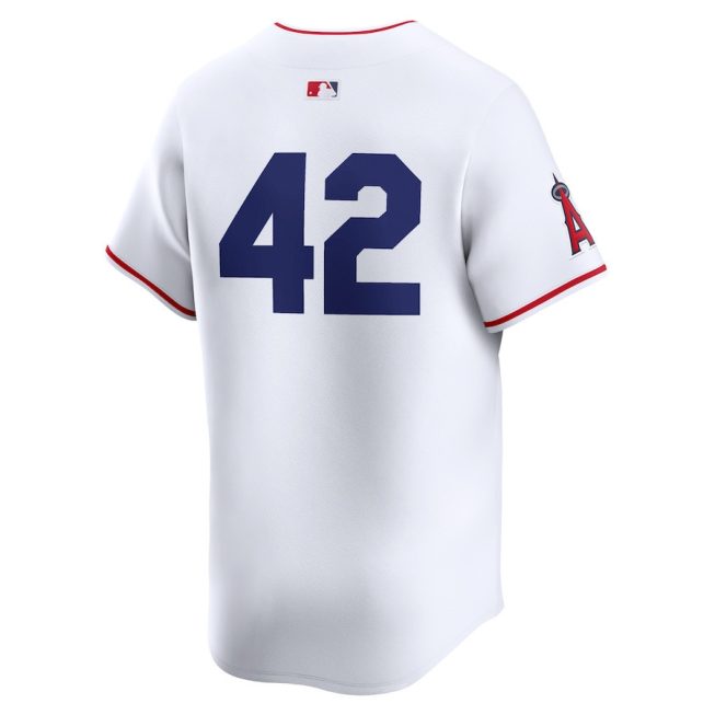 Los Angeles Angels 2024 Jackie Robinson Day Home Men Limited Jersey - White - Image 3