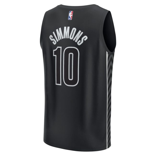 Ben Simmons Brooklyn Nets Fanatics Fast Break Replica Player Jersey - Statement Edition - Black - Image 3