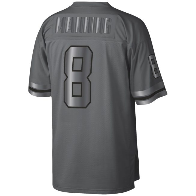 Archie Manning New Orleans Saints Mitchell & Ness 1979 Retired Player Metal Legacy Jersey - Charcoal - Image 3
