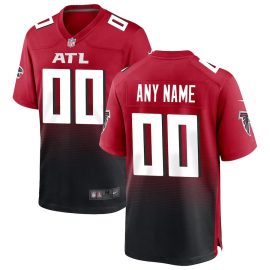 Atlanta Falcons Men Alternate Custom Game Jersey - Red