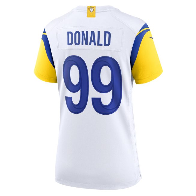 Aaron Donald Los Angeles Rams Women's Player Jersey - White - Image 3