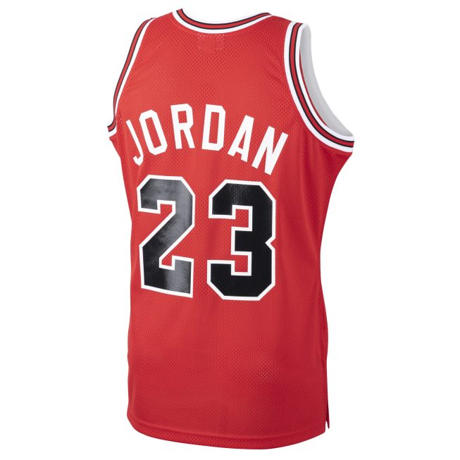 Michael Jordan Chicago Bulls Mitchell & Ness 1984/85 Hardwood Classics Rookie Authentic Jersey - Red - Image 3