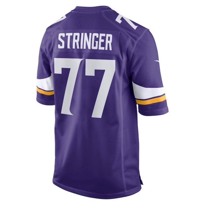 Korey Stringer 77 Minnesota Vikings Men Retired Jersey - Purple - Image 3