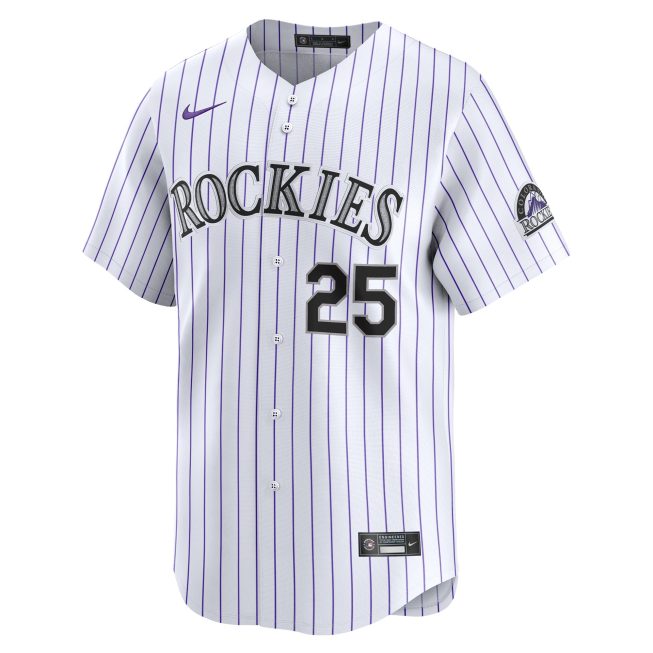 Jacob Stallings Colorado Rockies Home Limited Player Jersey - White - Image 2