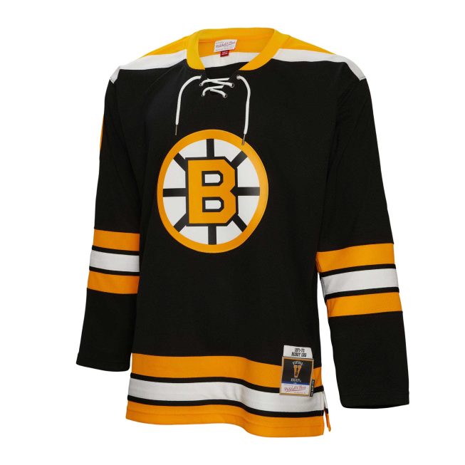 Bobby Orr Boston Bruins Mitchell & Ness Big & Tall 1971 Blue Line Player Jersey - Black - Image 2