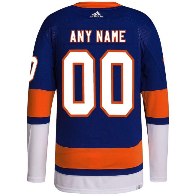 New York Islanders Home Primegreen Custom Men Jersey - Royal - Image 3