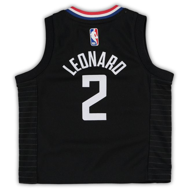 Kawhi Leonard LA Clippers Jordan Brand Toddler 2020/21 Jersey - Black - Statement Edition - Image 3