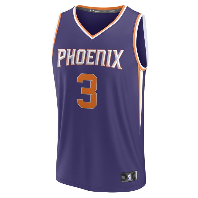 Bradley Beal Phoenix Suns Fanatics Fast Break Player Jersey - Icon Edition - Purple - Image 2