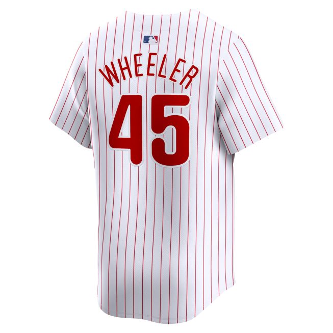 Zack Wheeler Philadelphia Phillies Home Limited Player Jersey - White - Image 3