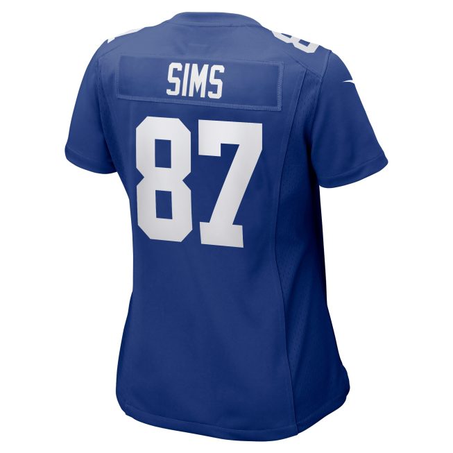Cam Sims New York Giants Women's Game Jersey - Royal - Image 3
