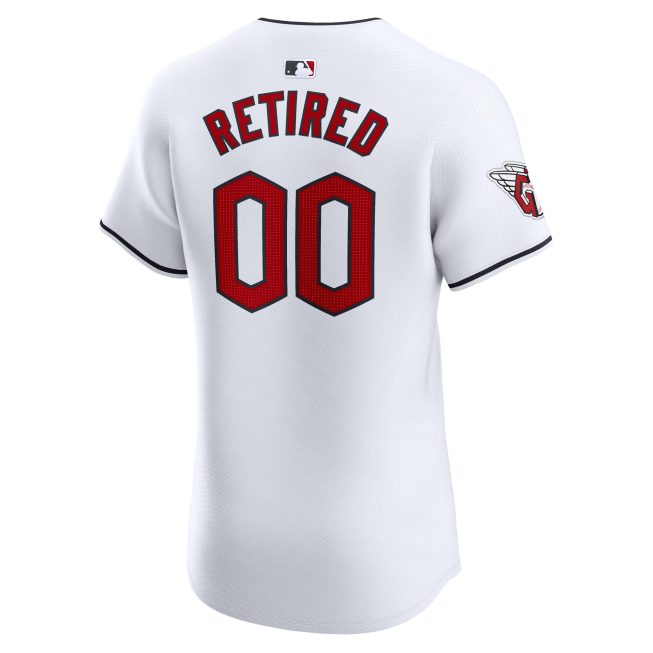 Cleveland Guardians Home Elite Pick-A-Player Retired Roster Jersey - White - Image 3