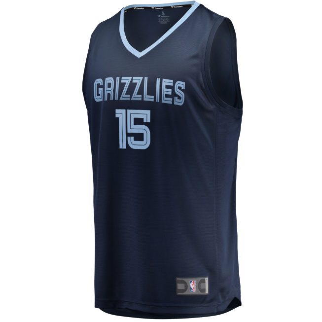 Brandon Clarke Memphis Grizzlies Fanatics Fast Break Replica Jersey Navy - Icon Edition - Image 2
