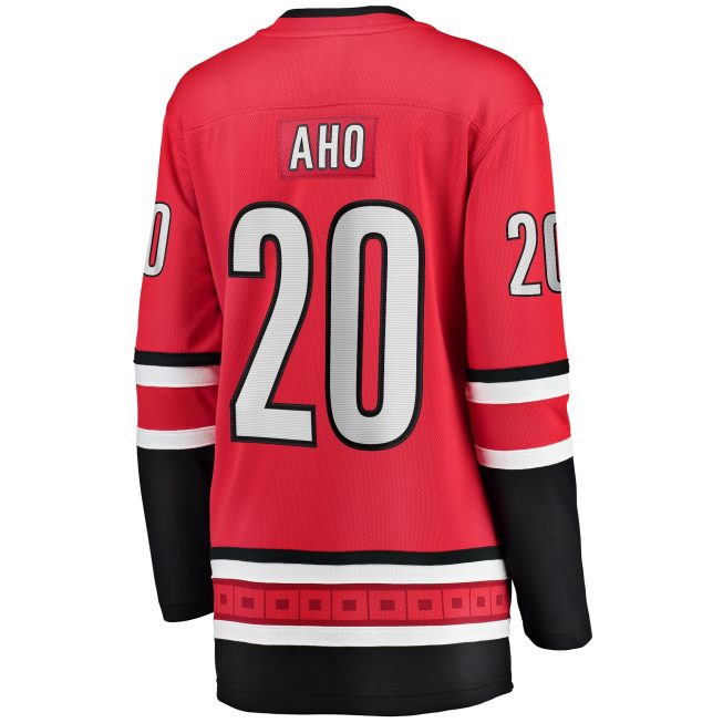 Sebastian Aho Carolina Hurricanes Fanatics Women's Alternate Breakaway Player Jersey - Red - Image 3