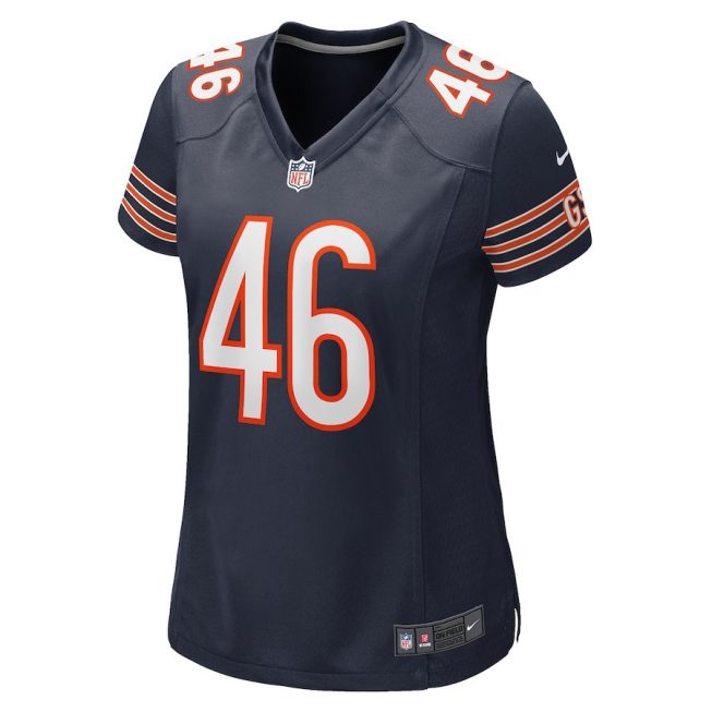 Christian Matthew 46 Chicago Bears Women Game Jersey - Navy - Image 2