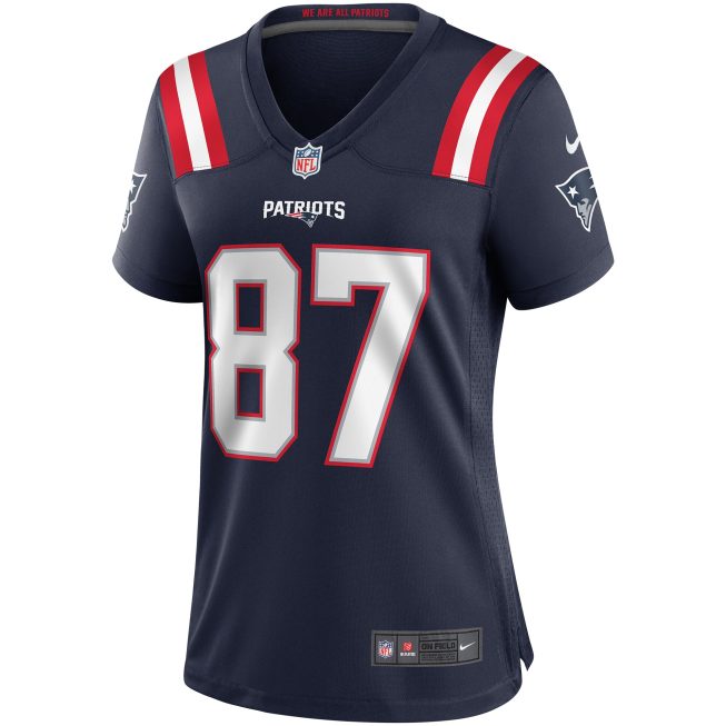 Ben Coates New England Patriots Women's Game Retired Player Jersey - Navy - Image 2