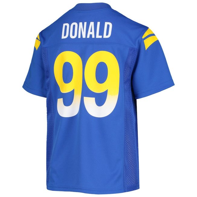 Aaron Donald 99 Los Angeles Rams YOUTH Jersey - Royal - Image 3